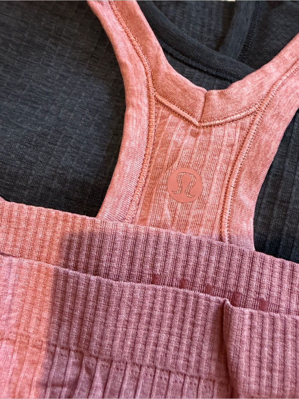 lululemon athletica Rose Colored Ribbed Racerback Tank Top - Picture 6 of 6